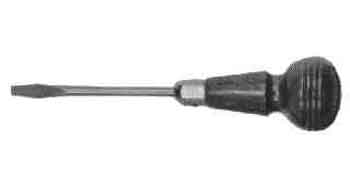 612301 SCREWDRIVER ELECTRICIAN'S, WOOD HANDLE SLOTTED 7X50MM