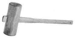 612761 HAMMER WOOD MALLET HANDLED, 50MM FACE DIAM
