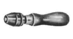 613517 VISE CHUCK HAND #1 0-4MM, WITH WOOD HANDLE