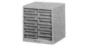 613831 PARTS CABINET WITH 10 DRAWERS, STEEL 245X240X255MM