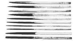 614531 FILE NEEDLE SET 215MM 5'S, SECOND-CUT