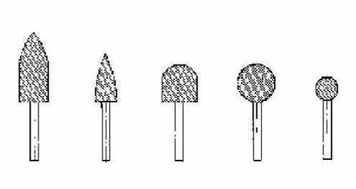614586 WHEEL MOUNTED SHAPE-A11, 22X50X40MM SHAFT DIAM 6MM