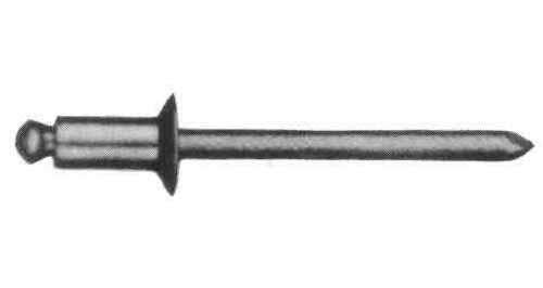 615236 RIVET BLIND OPENTYPE ALUM-BODY, STEEL-MANDREL 2.4X5.7MM 100'S