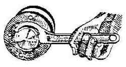 615612 WRENCH HOOK SPANNER NON-SPARK, SPECIAL ALUMINIUM BRONZE 40MM