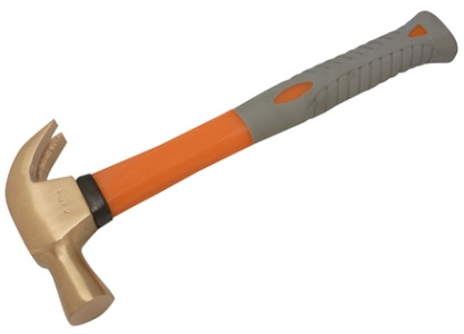 615770 HAMMER CLAW HANDLED NON-SPARK, S'CIAL ALUMINIUM BRONZE 453GRM