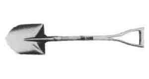 615958 SHOVEL ROUND NON-SPARK, SPECIAL ALUM BRONZE 225X970MM
