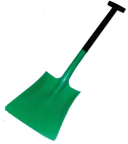 615961 SHOVEL SQUARE NON-SPARK, FIBREGLASS 290X445X1040MM