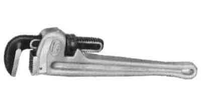 ETERNA 18 Inch Aluminum Pipe Wrench - Heavy Duty, Carbon Steel Jaws, Max 2.5" Opening For Plumbing