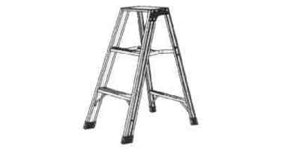 617125 LADDER PLATFORM ALUM-ALLOY, (STEP LADDER) 0.3MTR