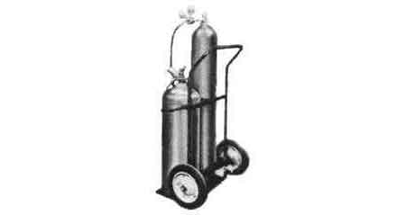 617190 CARRIER CYLINDER FOR 1 OX GAS, STEEL FRAME
