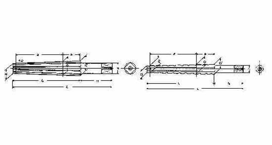 630901 REAMER MORSE TAPER STRAIGHT, FINISHING MT#0