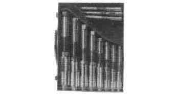 630951 REAMER SET ADJUSTABLE, 4.5-6.35MM 5'S