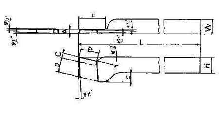 633041 TOOL BIT TIP WELDED HSS, PARTING-12 12X12X125MM
