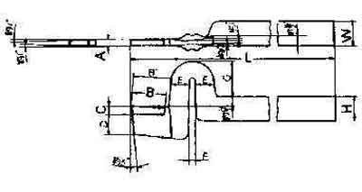 633046 TOOL BIT TIP WELDED HSS SPRING, PARTING-12 12X12X140MM