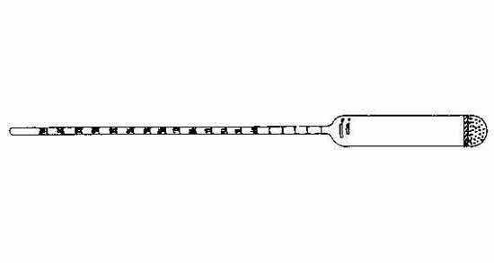 651351 HYDROMETER PETROLEUM A.P.I., NO.0 RANGE -1 TO 11