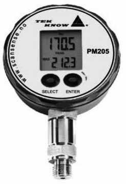 651521 PRESSURE METER DIGITAL, 1-1000BAR  SCANSENSE P205