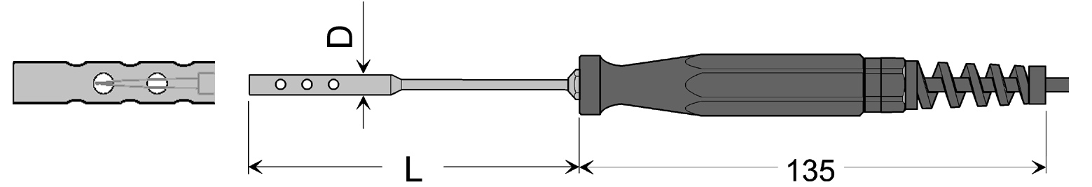 651818 SENSOR PT1000 FOR SIKA MH175, AIR/GAS GLF175 FIG6