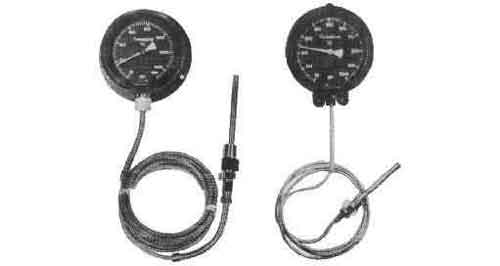 652516 THERMOMETER DIAL MERCURY, ACTUATED REMOTE READ W/DETAIL 