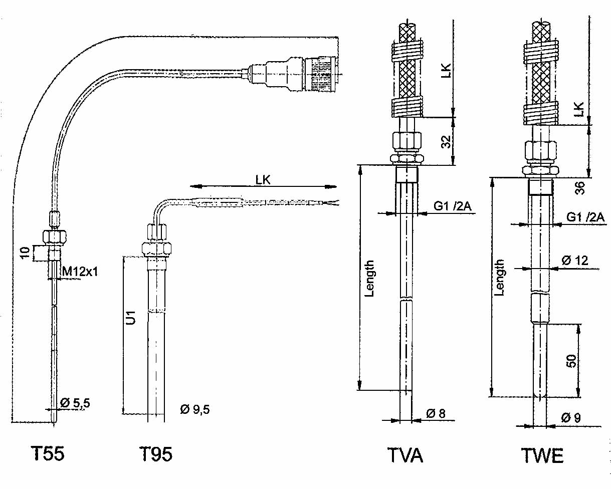 652527 SENSOR CABLE FOR EXHAUST GAS, TEMP SIKA W/FURTHER DETAILS