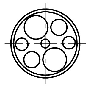 652529 SLEEVE ADAPTER FOR TEMPERATURE, CALIBRATOR OD28MM 7BORE 4 SIZE 