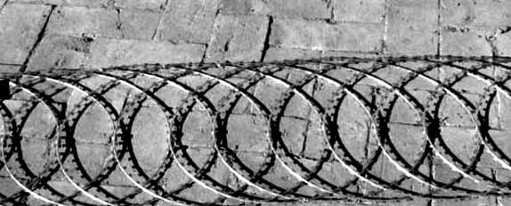 671231 WIRE RAZOR FLAT WRAP, GALV. STEEL  DIAM 500MM