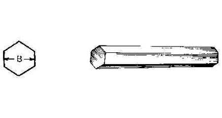 STAINLESS STEEL HEXAGON, HOT-ROLLED SUS-304 21MM 4MTR