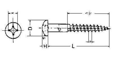 694601 SCREW WOOD SLOTTED HEAD, WITH FURTHER DETAIL