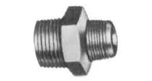 730931 NIPPLE HEXAGON REDUCING GALV, MALLEABLE CAST IRON 3/8X1/4