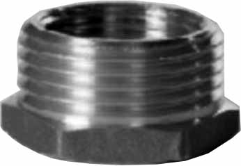 732216 BUSHING HEXAGON BRASS 1/4X1/8, THREADED