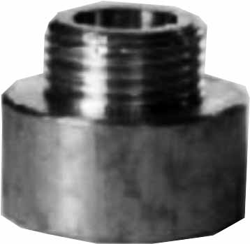 732376 NIPPLE REDUCING BRASS, 1/2"BSP FEMALE X 3/8"BSP MALE
