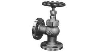 750515 ANGLE VALVE BRONZE FLANGED-END, UNION BONNET F7347 5KG-40MM