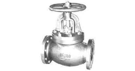 GLOBE VALVE SCREW DOWN CHECK, C-IRON FLANGED F7377 16K-150MM
