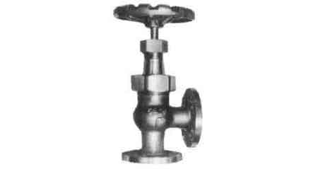 751266 ANGLE VALVE S/D CHECK BRONZE, FL'GED U-BONNET F7412 5KG-15MM