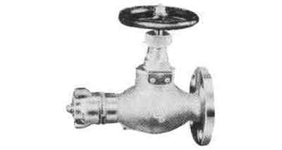 GLOBE HOSE VALVE BRONZE, FLANGE&SCREW F7334 10KG-15MM