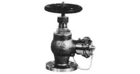 ANGLE HOSE VALVE BRONZE, FLANGE&SCREW F7334 5KG-25MM