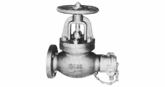 751731 GLOBE HOSE VALVE CAST-IRON, FLANGE&COUPLING F7333 5KG-50MM
