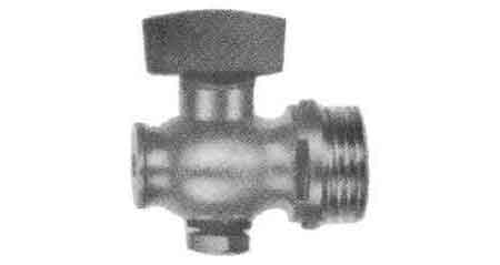 752051 PEE COCK WITH TEE HANDLE BRASS, STRAIGHT NOSE PT1/8