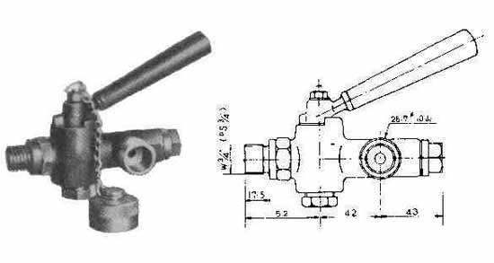 752611 COCK INDICATOR FOR B&W TYPE, WITH FURTHER DETAIL