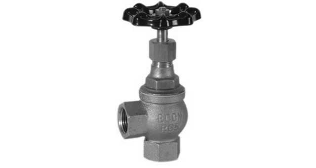 755111 ANGLE VALVE DIN BRONZE SCREWED, #250H 1/4"