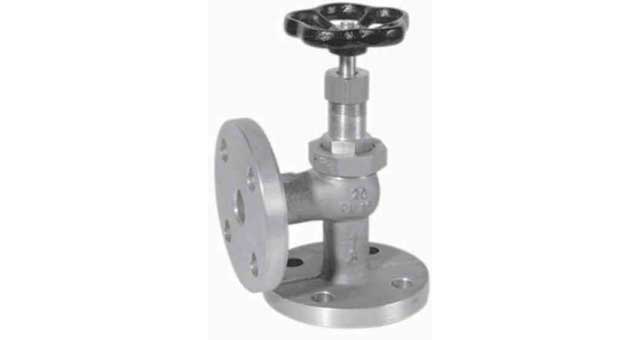 755131 ANGLE VALVE DIN BRONZE FLANGED, PN10/16 #276 15MM