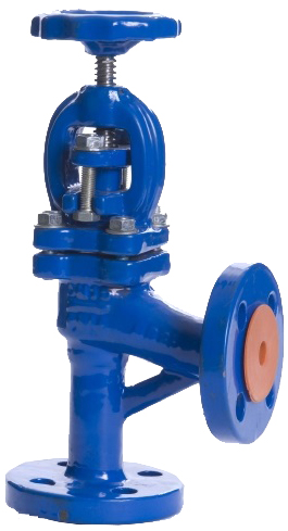 755397 ANGLE VALVE SCREW DOWN CHECK, CAST IRON FLANGED PN16 DN15