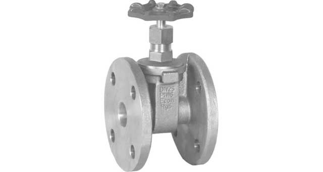 755541 GATE VALVE BRONZE DIN FLANGED, PM10/16 #291 15MM