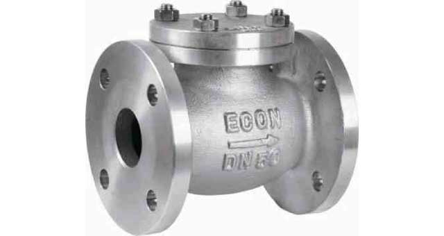 755811 CHECK VALVE DIN BRONZE FLANGED, LIFT TYPE PN10/16 #496 15MM