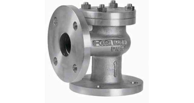 755825 CHECK VALVE DIN BRONZE FLANGED, LIFT PN10/16 ANGLE #497 15MM