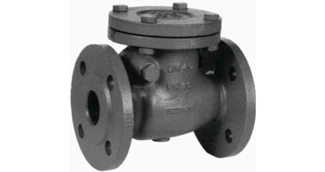 755911 CHECK VALVE DIN C/IRON FLANGED, SWING TYPE PN16 #83GU 40MM