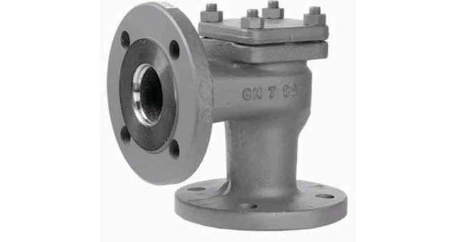 755935 CHECK VALVE DIN CAST STEEL, LIFT PN40 ANGLE #96 DN 15