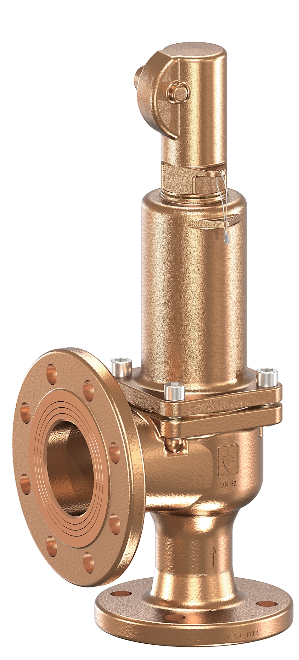 756285 VALVE SAFETY GUNMETAL #852BGFO, W/BELLOW G/T W/O LFT PN40 DN40