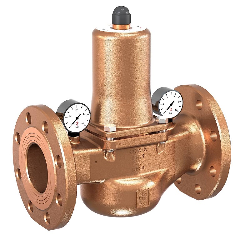 756555 VALVE PRESS REDUCING W/FLANGE, PN16 GUNMETAL #682MGFO-SP DN65