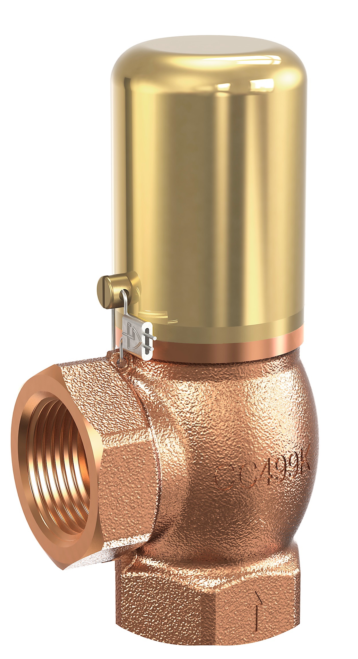 756981 VALVE PRESS. RELIEF GUNMETAL, #618SGFO NBR  SEAL 3/8" 