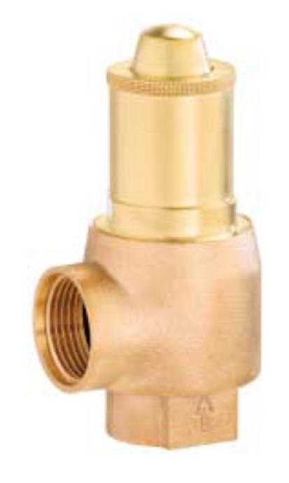 757081 VALVE SAFETY DIAPHRAGM 651MHIK, RED BRASS 1/2" 2.5/3/3.5BAR